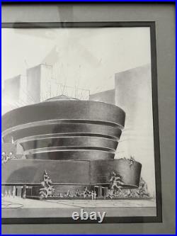1996 Frank Lloyd Wright Guggenheim Lithograph 15x19 Authorized Galleries Print