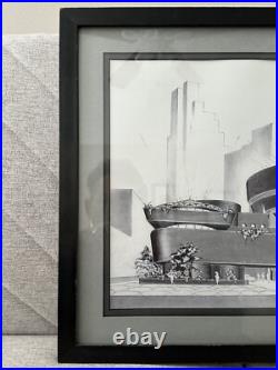 1996 Frank Lloyd Wright Guggenheim Lithograph 15x19 Authorized Galleries Print