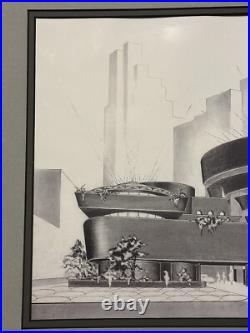1996 Frank Lloyd Wright Guggenheim Lithograph 15x19 Authorized Galleries Print