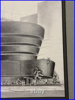 1996 Frank Lloyd Wright Guggenheim Lithograph 15x19 Authorized Galleries Print