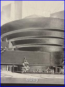 1996 Frank Lloyd Wright Guggenheim Lithograph 15x19 Authorized Galleries Print