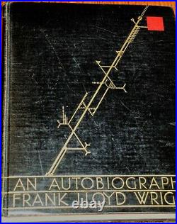 1st EDITION FRANK LLOYD WRIGHT AN AUTOBIOGRAPHY1932 HARDCOVER Longmans, Green