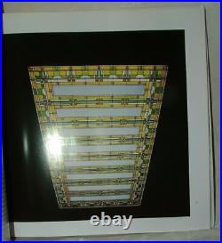 2001 Frank Lloyd Wright Glass by Doreen Ehrlich Oversized 12 Coffee Table Book