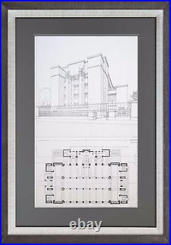 (2) Frank Lloyd WRIGHT Lithograph #'ed LIMITED Larkin Building Buffalo, NY