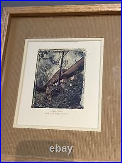 (2) Frank Lloyd Wright Prints Hollyhock House Midway Terrace Framed Matted