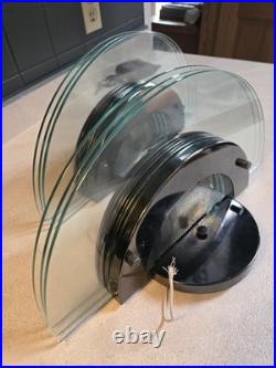 2 Pr Wall Lights, Machine Age, Vintage 80s, Frank Lloyd Wright, Art Deco Style