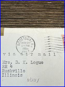 2 Signed Olgivanna Lloyd Wright Taliesin West Notes with Envelopes Frank Lloyd