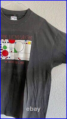 (2) vintage Frank Lloyd Wright T-Shirts, XL, Imperial Hotel Japan & Study Center