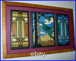 3 Motawi Tiles Custom Framed 2 Frank Lloyd Wright + Y. Yamamoto Redwood