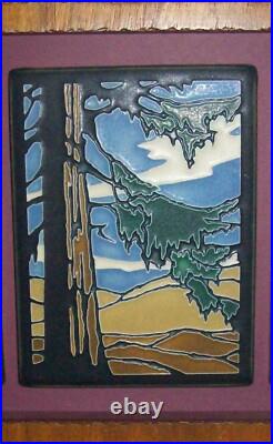 3 Motawi Tiles Custom Framed 2 Frank Lloyd Wright + Y. Yamamoto Redwood
