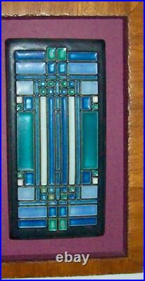 3 Motawi Tiles Custom Framed 2 Frank Lloyd Wright + Y. Yamamoto Redwood
