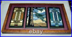 3 Motawi Tiles Custom Framed 2 Frank Lloyd Wright + Y. Yamamoto Redwood