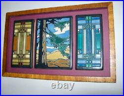 3 Motawi Tiles Custom Framed 2 Frank Lloyd Wright + Y. Yamamoto Redwood