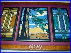 3 Motawi Tiles Custom Framed 2 Frank Lloyd Wright + Y. Yamamoto Redwood