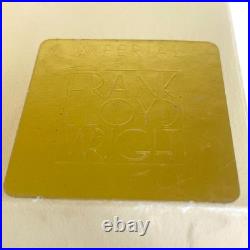 3 Tiffany & Co Frank Lloyd Wright Imperial Saucers. White Porcelain. Gold 3 Tiffany & Co Frank Lloyd Wright Imperial Saucers. White Porcelain. Gold