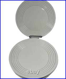 4 Frank Lloyd Wright Collection Guggenheim Dinner Plates 11 White Set Of Four