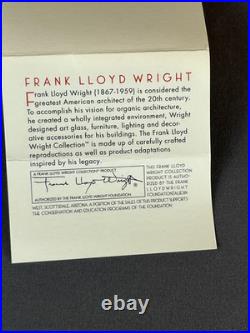 4 Frank Lloyd Wright Imperial Collection Gold 3 ½ Mugs c. 1990 MINT