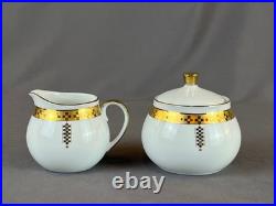 4 Frank Lloyd Wright Imperial Collection Gold 3 ½ Mugs c. 1990 MINT