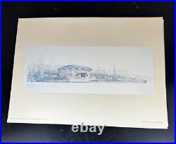 4 lot Collectible Frank Lloyd Wright VTG Lithographs Plates 95-98 52x38