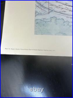 4 lot Collectible Frank Lloyd Wright VTG Lithographs Plates 95-98 52x38