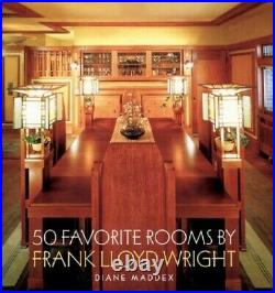 50 Favorite Rooms by Frank Lloyd Wright by Maddex, Diane Book The Fast Free