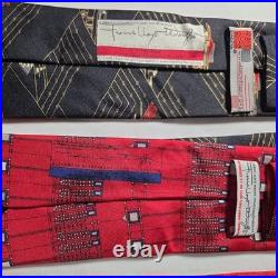 6 Vintage Frank Lloyd Wright Inspired Silk Ties Frank Lloyd Wright Foundation