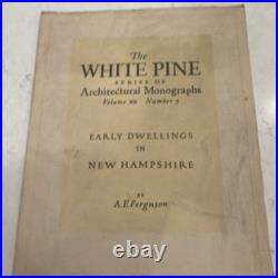 6pc Rare Vintage Architecture Lot 1922-1930 Good Houses White Pine Monograph