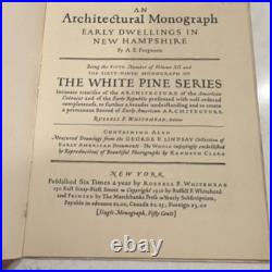 6pc Rare Vintage Architecture Lot 1922-1930 Good Houses White Pine Monograph