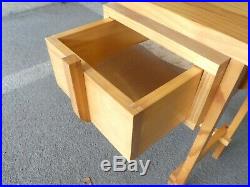 70's Bench Made Frank Lloyd Wright Style Prairie School Nightstands / Tables