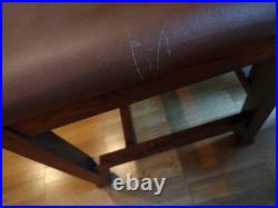 8 Large Frank Lloyd Wright Style Dining Chairs Solid Oak Prairie Craftsman