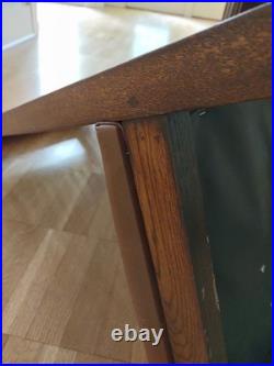 8 Large Frank Lloyd Wright Style Dining Chairs Solid Oak Prairie Craftsman