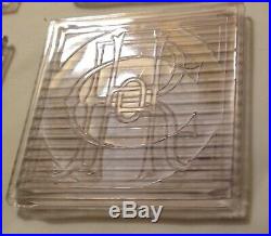 8 Luxfer rare custom prism glass tiles amethyst Frank Lloyd Wright antique HRco