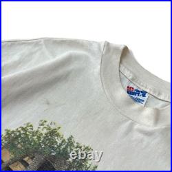 90s Made in USA Hanes Beefy T Frank Lloyd Wright Modern Architecture Falling