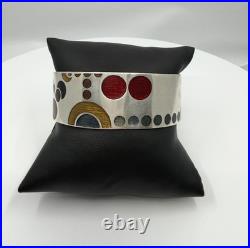 925 Lori Mclean Mus. Of Modern Art Frank Lloyd Wright Enameled Modernist Bangle