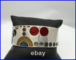 925 Lori Mclean Mus. Of Modern Art Frank Lloyd Wright Enameled Modernist Bangle