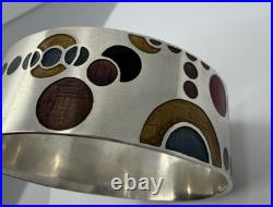925 Lori Mclean Mus. Of Modern Art Frank Lloyd Wright Enameled Modernist Bangle