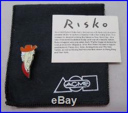 ACME STUDIOS FRANK LLOYD WRIGHT PIN, BY ROBERT RISKO, With ORIG CARD/POUCH, RARE