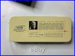 ACME Studios Frank lloyd Wright Pen Set April Showers New With Case & Cover