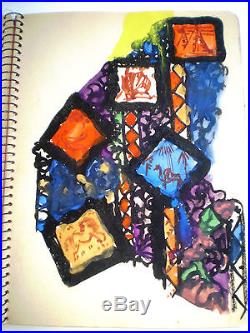 Alfonso Iannelli Worked For Frank Lloyd Wright Sketchbook 34 Designs Watercolors