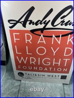 ANDY CRUZ House Industries Founder SIGNED POSTER Frank Lloyd Wright Foundation