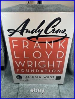 ANDY CRUZ House Industries Founder SIGNED POSTER Frank Lloyd Wright Foundation