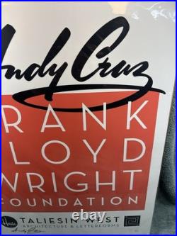 ANDY CRUZ House Industries Founder SIGNED POSTER Frank Lloyd Wright Foundation