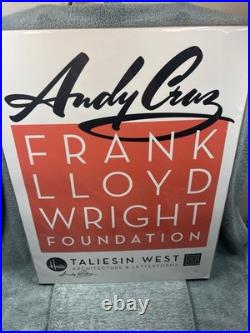 ANDY CRUZ House Industries Founder SIGNED POSTER Frank Lloyd Wright Foundation