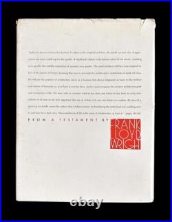 A Testament by Frank Lloyd Wright 1957 Horizon Press