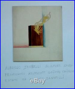 Alfonso Iannelli Worked For Frank Lloyd Wright, Sculpture Study 10 3/4 X 9 3/8