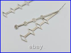 Andrea Panico FLLW Frank Lloyd Wright Sterling Silver Necklace & Earrings Set