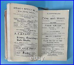 Antique 1903 Oak Park, IL Directory Frank Lloyd Wright, RW Sears, Hemingway