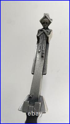 Antique Art Deco Frank Lloyd Wright'Sprite' Pewter Letter Opener