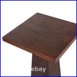 Antique Frank Lloyd Wright School Arts & Crafts Oak Cut Out Plant Stand C1910