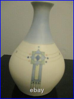 Antique Galluba & Hofmann Secessionist Vase Frank Lloyd Wright Stained Glass